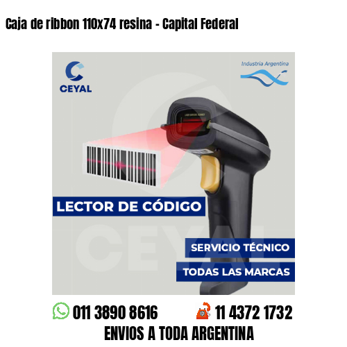 Caja de ribbon 110x74 resina - Capital Federal