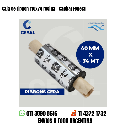 Caja de ribbon 110×74 resina – Capital Federal