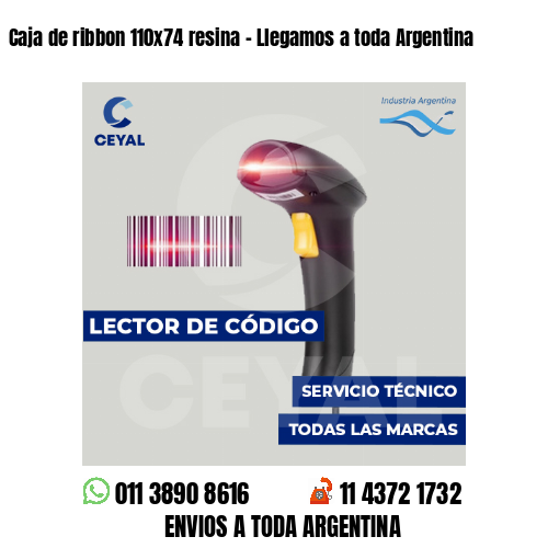 Caja de ribbon 110x74 resina - Llegamos a toda Argentina