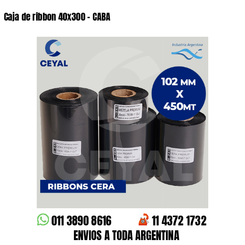 Caja de ribbon 40×300 – CABA