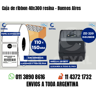 Caja de ribbon 40x300 resina - Buenos Aires