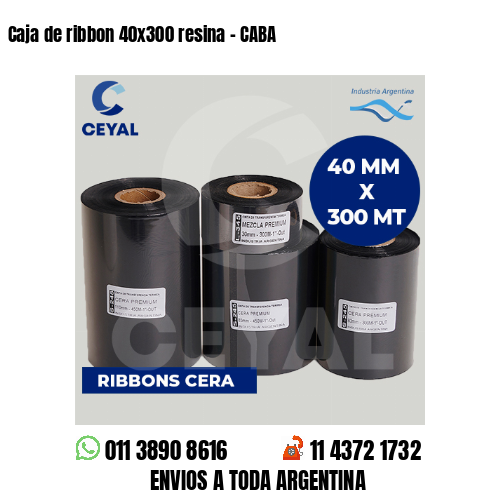 Caja de ribbon 40×300 resina – CABA