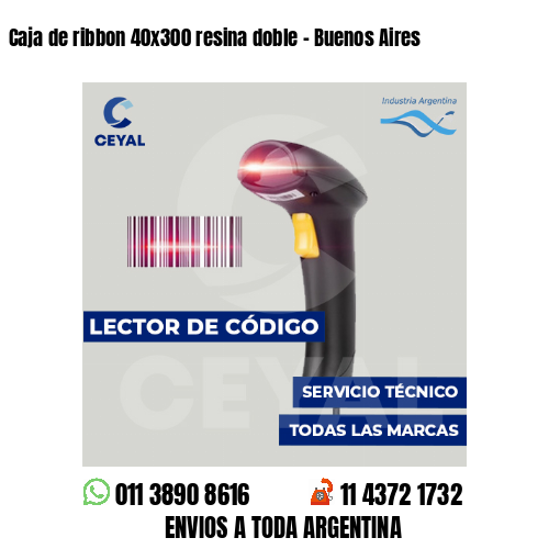 Caja de ribbon 40x300 resina doble - Buenos Aires