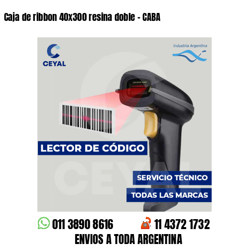 Caja de ribbon 40x300 resina doble - CABA