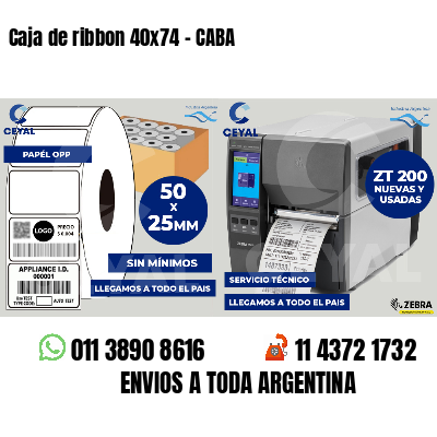 Caja de ribbon 40x74 - CABA