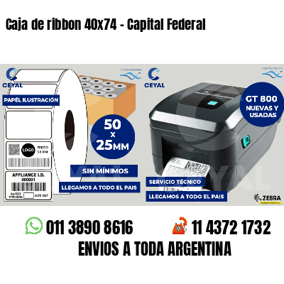 Caja de ribbon 40x74 - Capital Federal