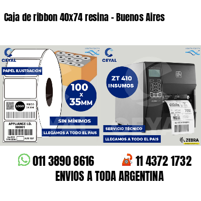 Caja de ribbon 40x74 resina - Buenos Aires