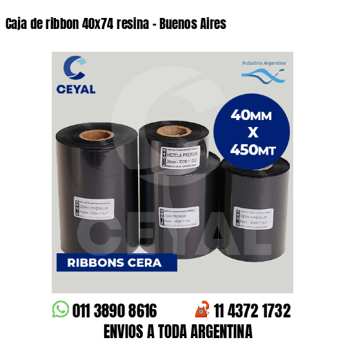 Caja de ribbon 40×74 resina – Buenos Aires