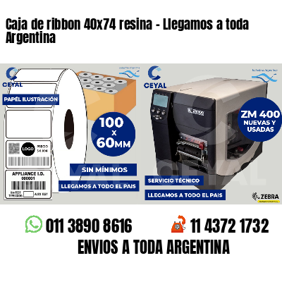 Caja de ribbon 40x74 resina - Llegamos a toda Argentina