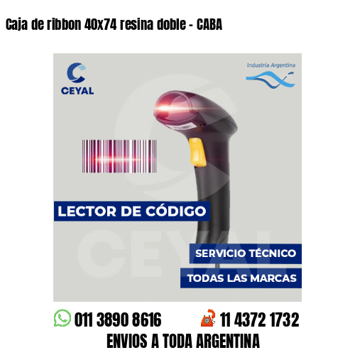 Caja de ribbon 40x74 resina doble - CABA