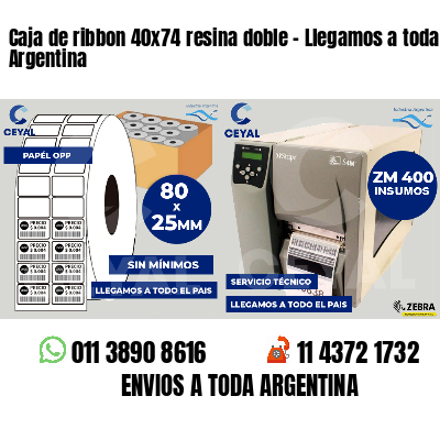 Caja de ribbon 40x74 resina doble - Llegamos a toda Argentina