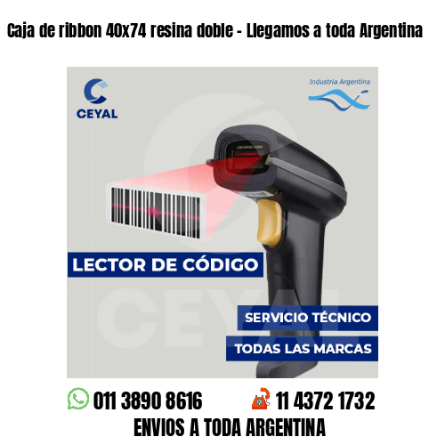 Caja de ribbon 40x74 resina doble - Llegamos a toda Argentina