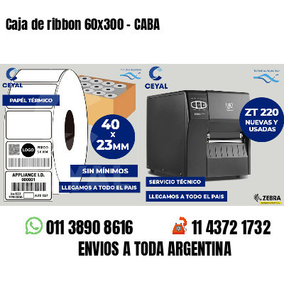 Caja de ribbon 60x300 - CABA