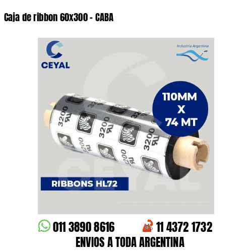 Caja de ribbon 60×300 – CABA