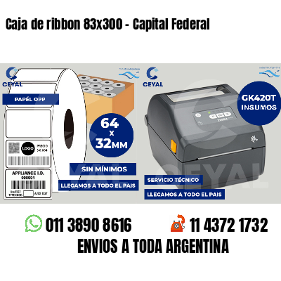 Caja de ribbon 83x300 - Capital Federal