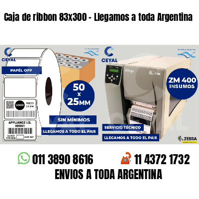 Caja de ribbon 83x300 - Llegamos a toda Argentina