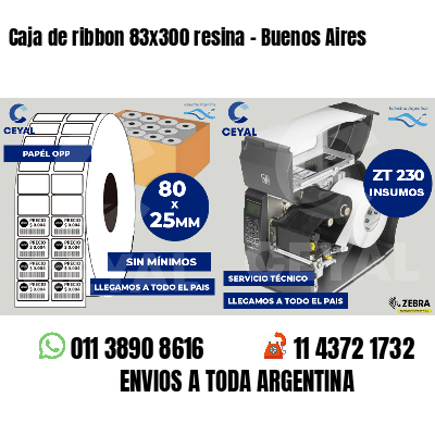 Caja de ribbon 83x300 resina - Buenos Aires