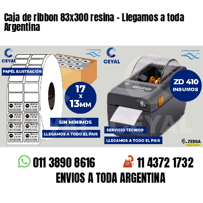 Caja de ribbon 83x300 resina - Llegamos a toda Argentina