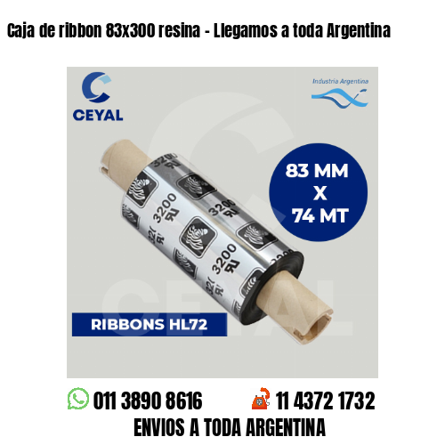 Caja de ribbon 83×300 resina – Llegamos a toda Argentina