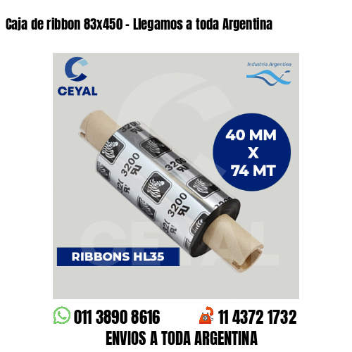 Caja de ribbon 83×450 – Llegamos a toda Argentina