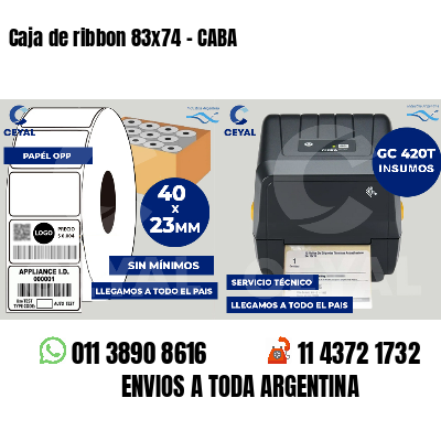 Caja de ribbon 83x74 - CABA