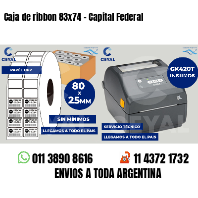 Caja de ribbon 83x74 - Capital Federal