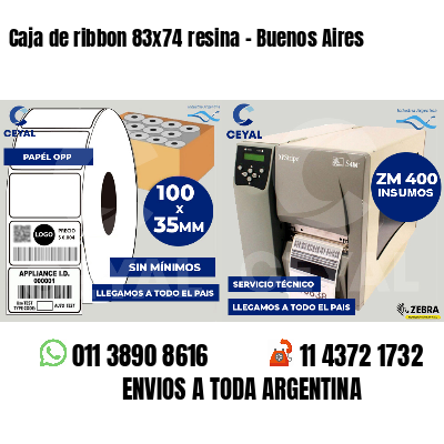 Caja de ribbon 83x74 resina - Buenos Aires