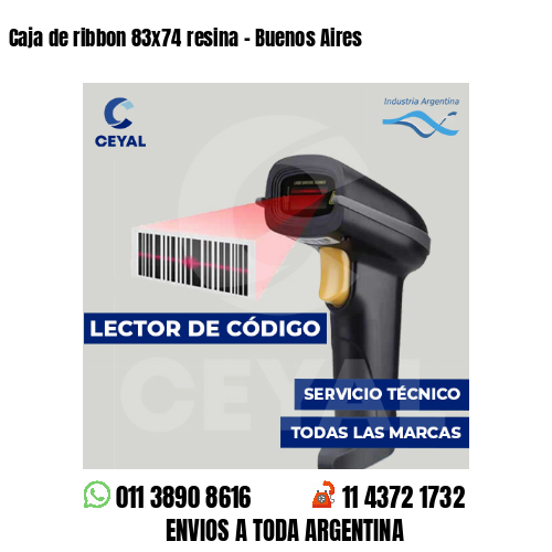 Caja de ribbon 83x74 resina - Buenos Aires