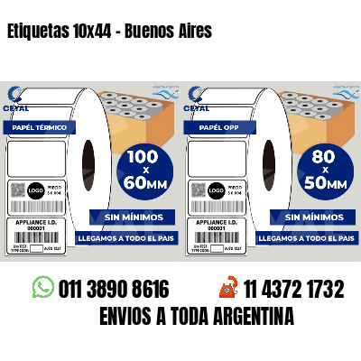 Etiquetas 10x44 - Buenos Aires