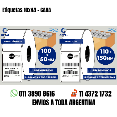 Etiquetas 10x44 - CABA