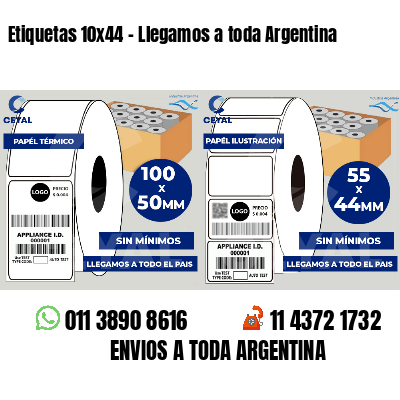 Etiquetas 10x44 - Llegamos a toda Argentina