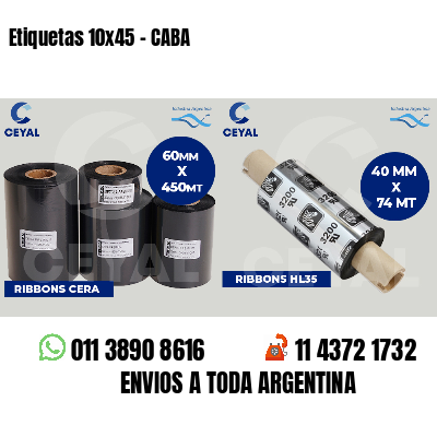 Etiquetas 10x45 - CABA