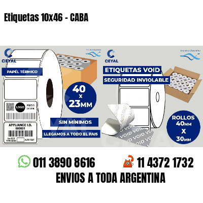 Etiquetas 10x46 - CABA