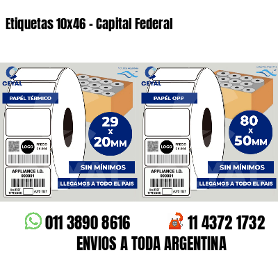 Etiquetas 10x46 - Capital Federal