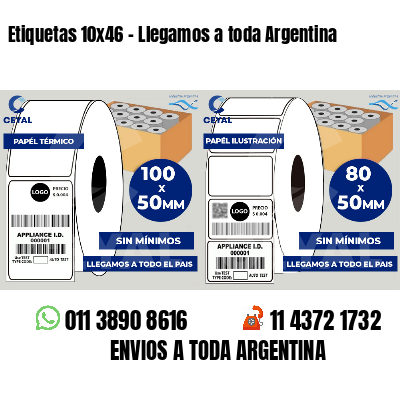 Etiquetas 10x46 - Llegamos a toda Argentina