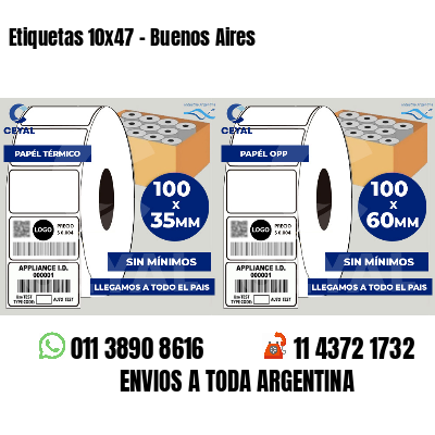 Etiquetas 10x47 - Buenos Aires