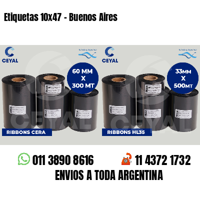 Etiquetas 10x47 - Buenos Aires