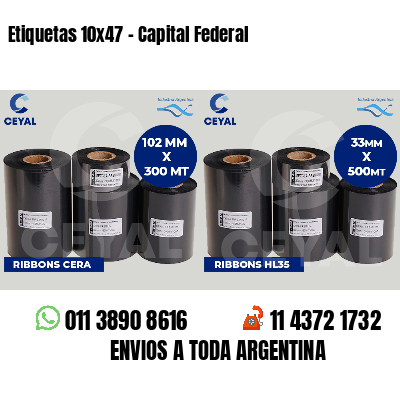 Etiquetas 10x47 - Capital Federal