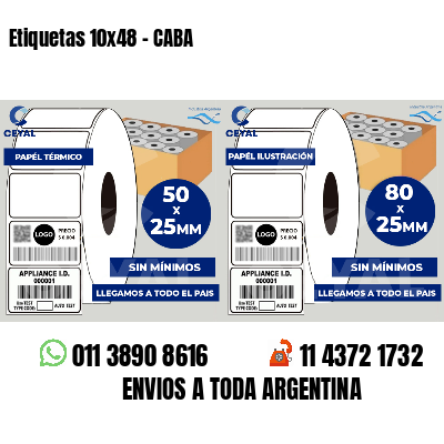 Etiquetas 10x48 - CABA