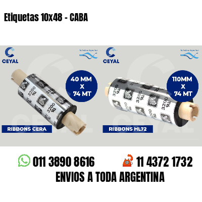 Etiquetas 10x48 - CABA