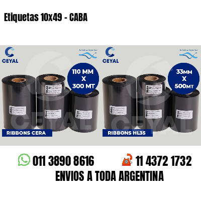 Etiquetas 10x49 - CABA