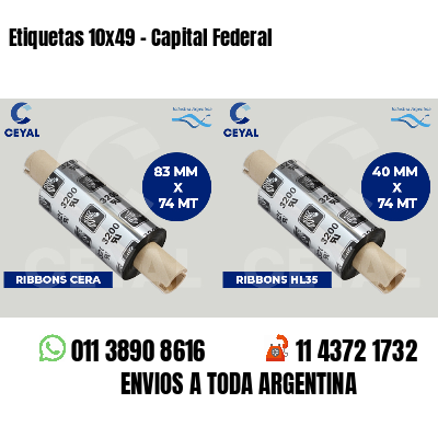 Etiquetas 10x49 - Capital Federal