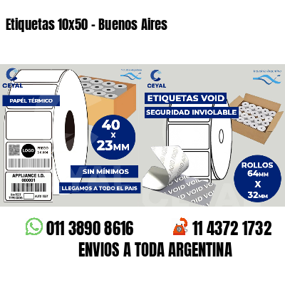 Etiquetas 10x50 - Buenos Aires