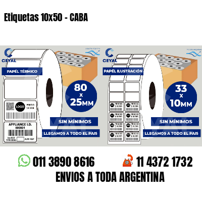 Etiquetas 10x50 - CABA