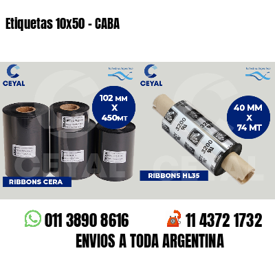 Etiquetas 10x50 - CABA