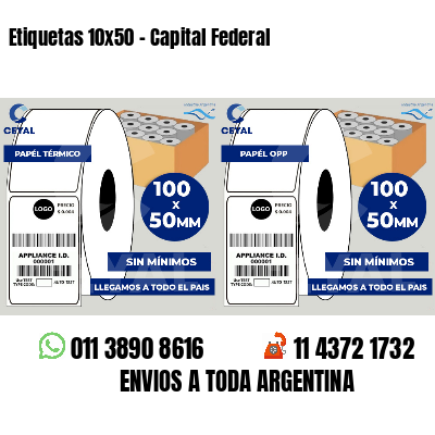 Etiquetas 10x50 - Capital Federal