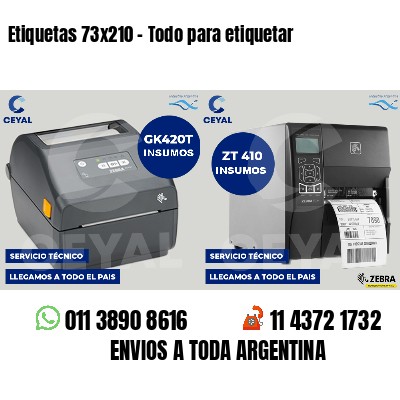 Etiquetas 73x210 - Todo para etiquetar