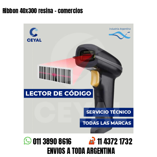 Ribbon 40x300 resina - comercios