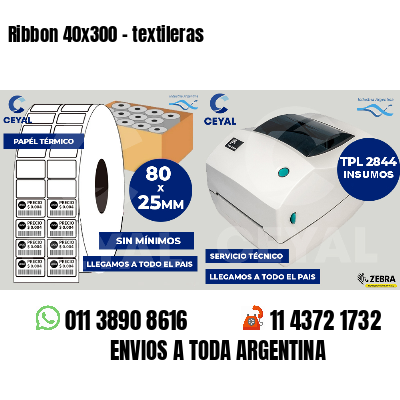 Ribbon 40x300 - textileras