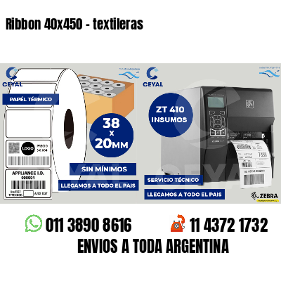 Ribbon 40x450 - textileras